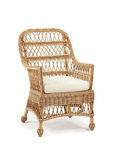 Nantucket Wicker Island Porch Chair, Natural